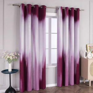 Blackout Curtain with Gradient Grommet Curtain Panel 1 Piece