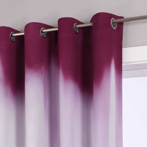 Blackout Curtain with Gradient Grommet Curtain Panel 1 Piece