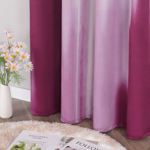 Blackout Curtain with Gradient Grommet Curtain Panel 1 Piece