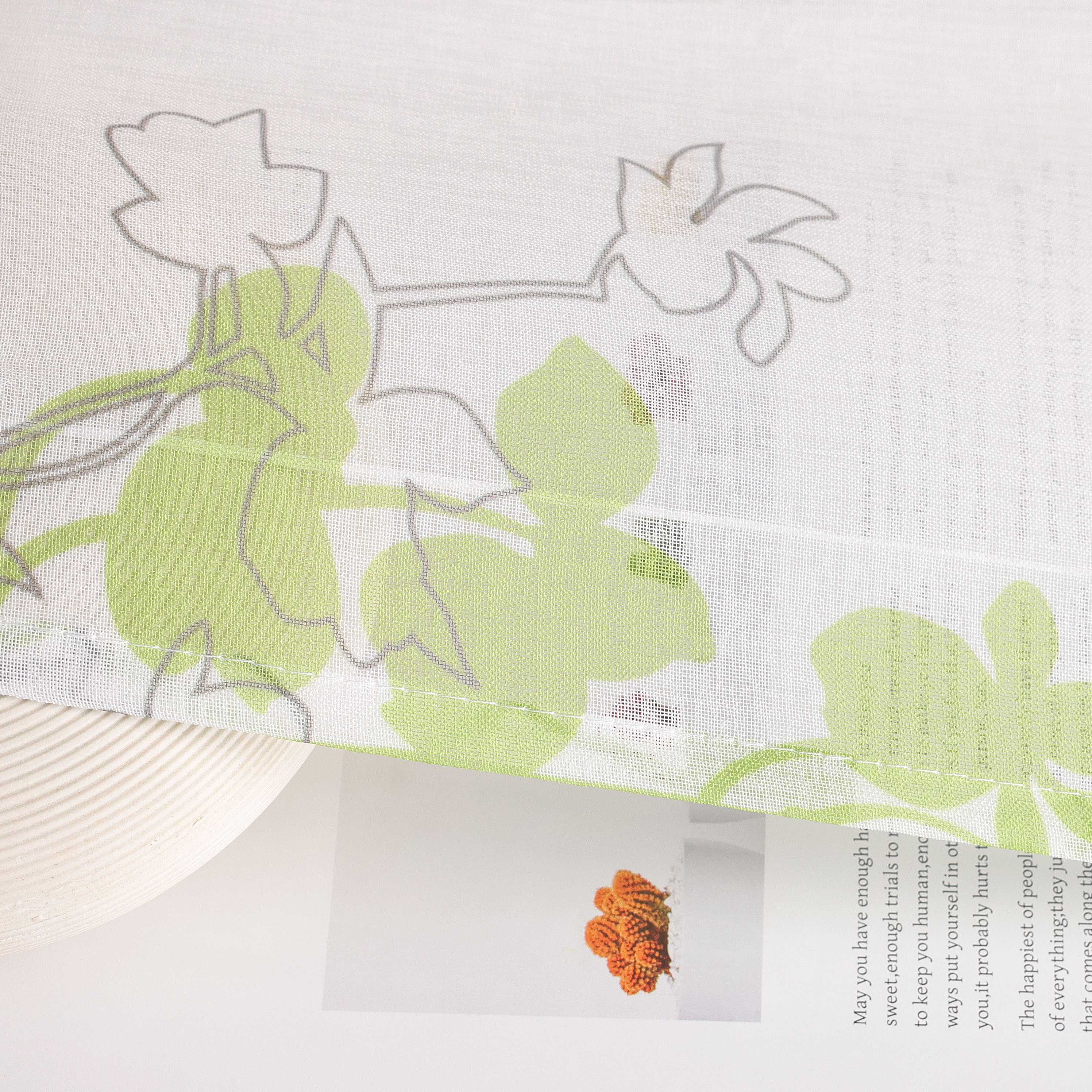 Roman Shade with Tab-Top Hanging Country Style Modern 1 Piece - Violet, W x H 60 x 140cm