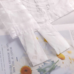 Sliding Panel Curtains with Tab Tops Set of 2 Burnout Fabric with Ginger-Leaf Pattern