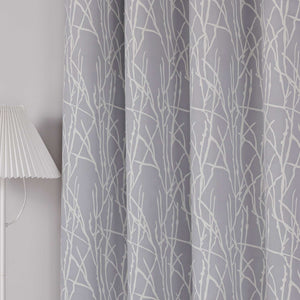 Blackout Curtain Opaque/ Curtains with Grommets Panels Gray 1 Piece