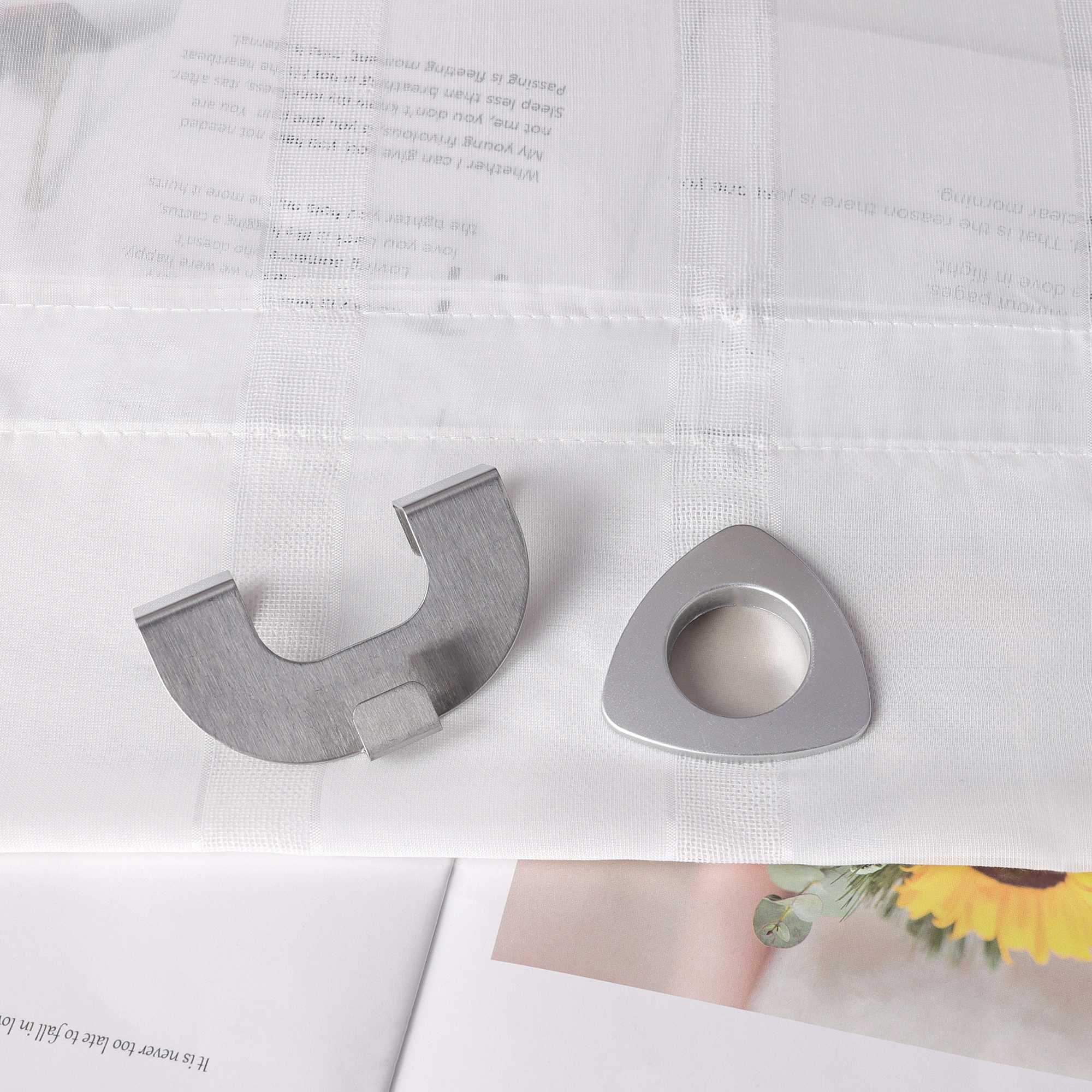 Roman Shade No-Drill with Hook Hanging Grommet with Stripes