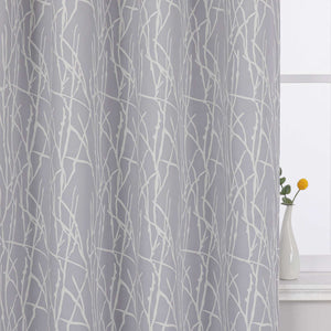 Blackout Curtain Opaque/ Curtains with Grommets Panels Gray 1 Piece - Gray, H x W 245 x 135 cm