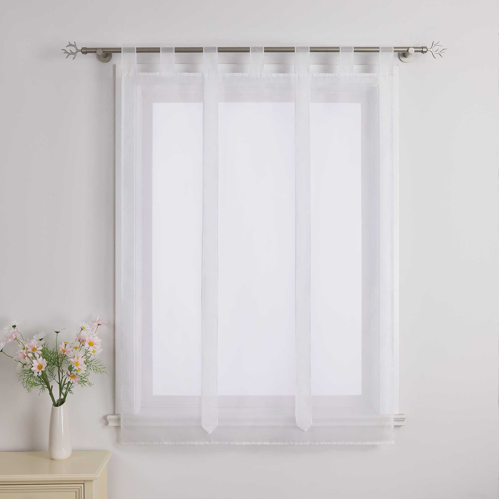 Roman Shade with Bow Design Sheer Height-Adjustable Window Decor 1 Piece - Red, W x H 100 x 140cm
