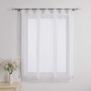 Roman Shade with Bow Design Sheer Height-Adjustable Window Decor 1 Piece - Red, W x H 100 x 140cm