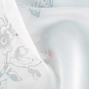 Roman Shade with Rose Pattern & U-Hooks