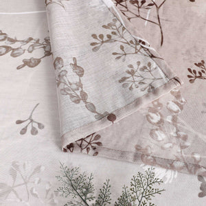 Sheer Grommets Curtains with Dandelion Pattern 1 Piece