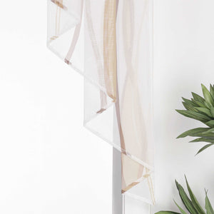 Cafe Curtain M-Shaped with Wave Pattern/ Window Valance for Kitchen