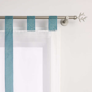 Roman Shade with Bow Design Sheer Height-Adjustable Window Decor 1 Piece - Sand, W x H 100 x 140cm