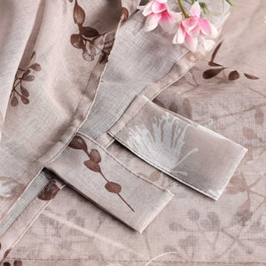 Curtain with Tab-Top Hanging and Botanical Patterns 1 Piece