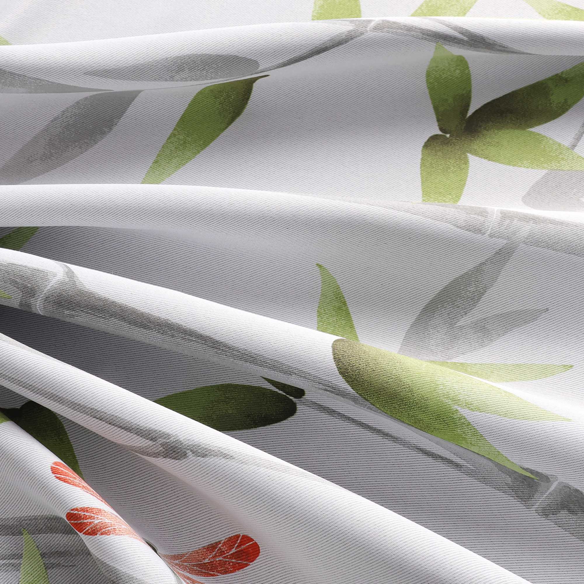 Blackout Grommet Curtain Opaque with Bamboo Pattern Thermal