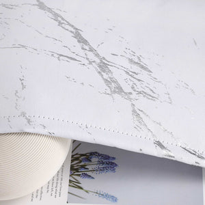 Blackout Curtain with Marble-Look Curtain Panel 1 Piece - Gray, H x W 225 x 280 cm