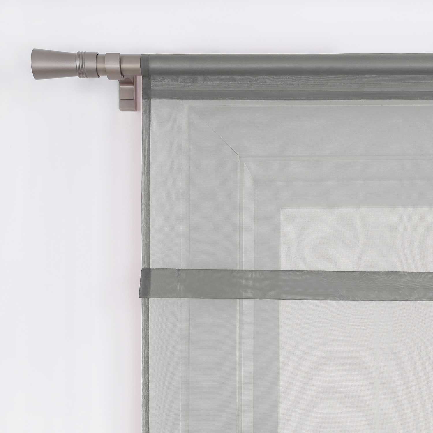 Roman Shade Voile for Kitchen Sheer 1 Piece - White, W x H 80 x 140cm