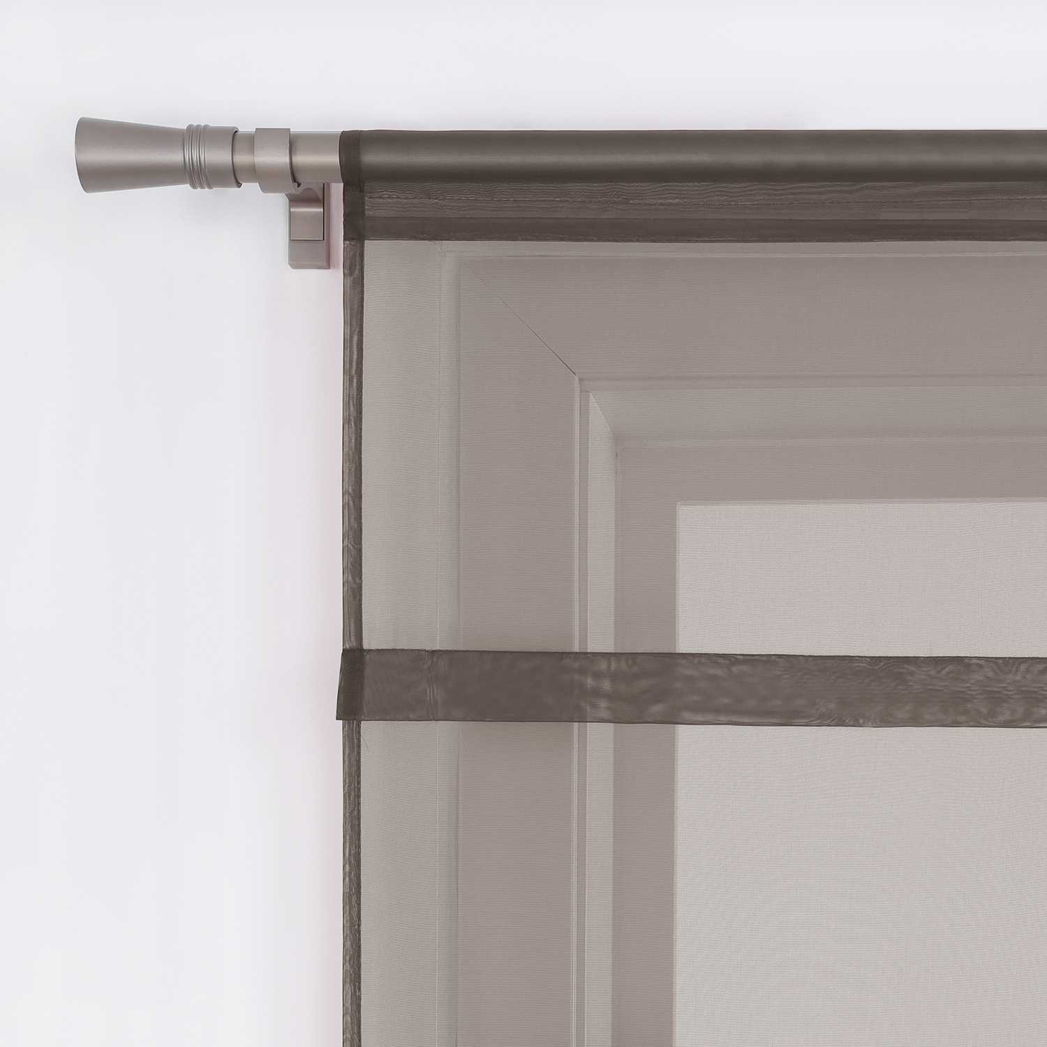 Roman Shade Voile for Kitchen Sheer 1 Piece