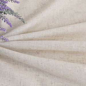 Short Curtains in Valance Style with Check Pattern Set of 2