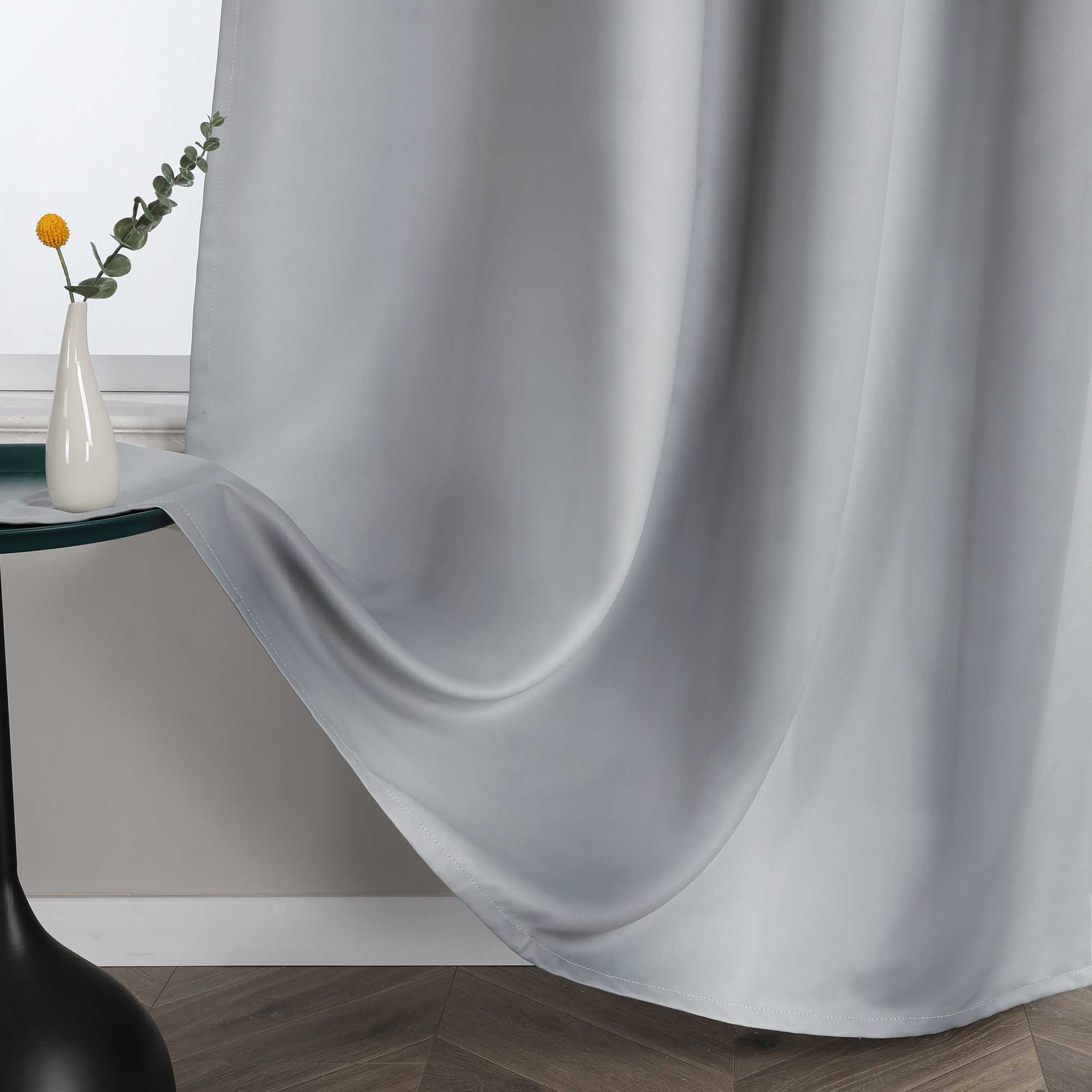 Blackout Grommet Curtain Gradient Thermal Minimalist Style 1 Piece - Orange, H x W 175 x 135 cm