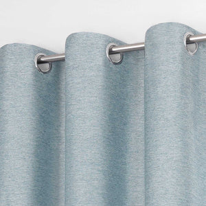 Blackout Grommet Curtain Solid Color Opaque Minimalist Style 1 Piece - Dark Gray, H x W 225 x 140 cm