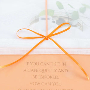 Roman Shade Semi-Sheer Airy with Colored Hem Rod Pocket 1 Piece - Orange, W x H 80 x 155cm
