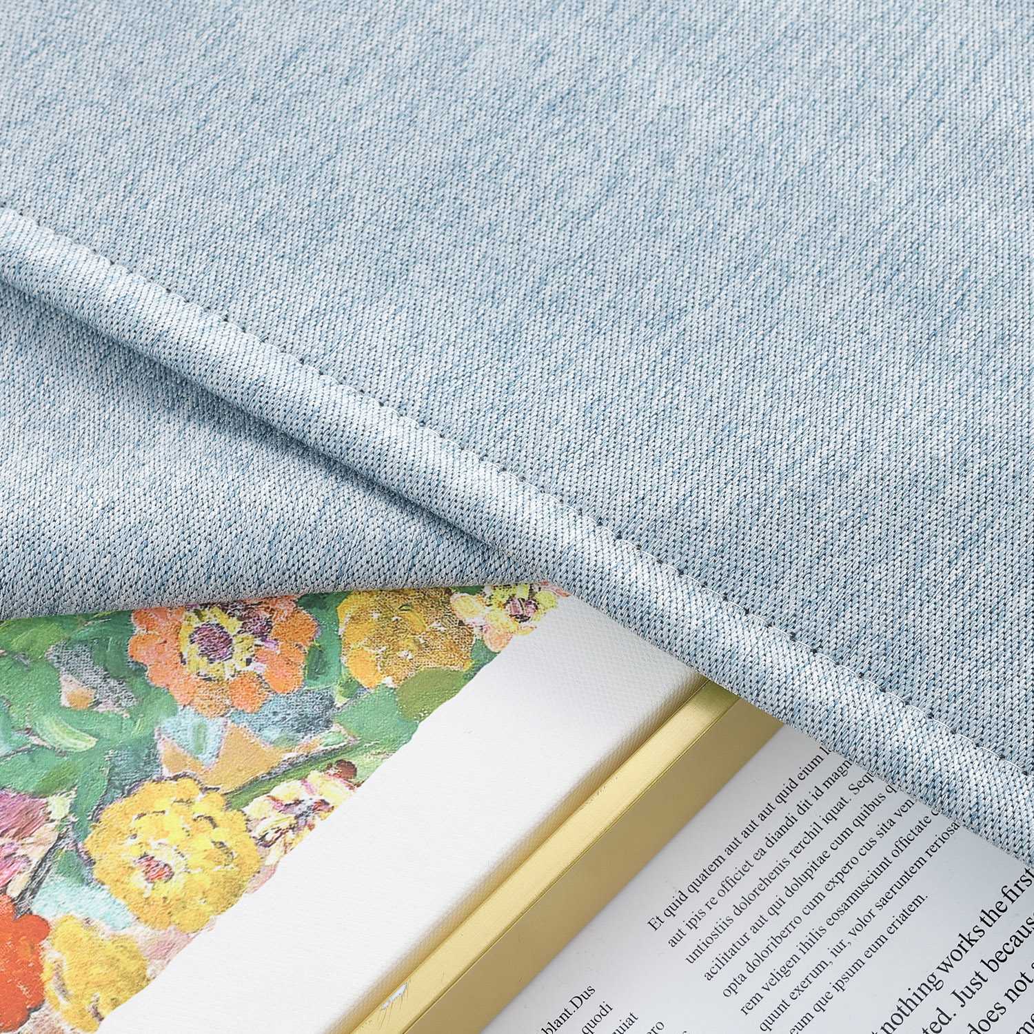 Blackout Grommet Curtain Solid Color Opaque Minimalist Style 1 Piece - Gray, H x W 145 x 140 cm