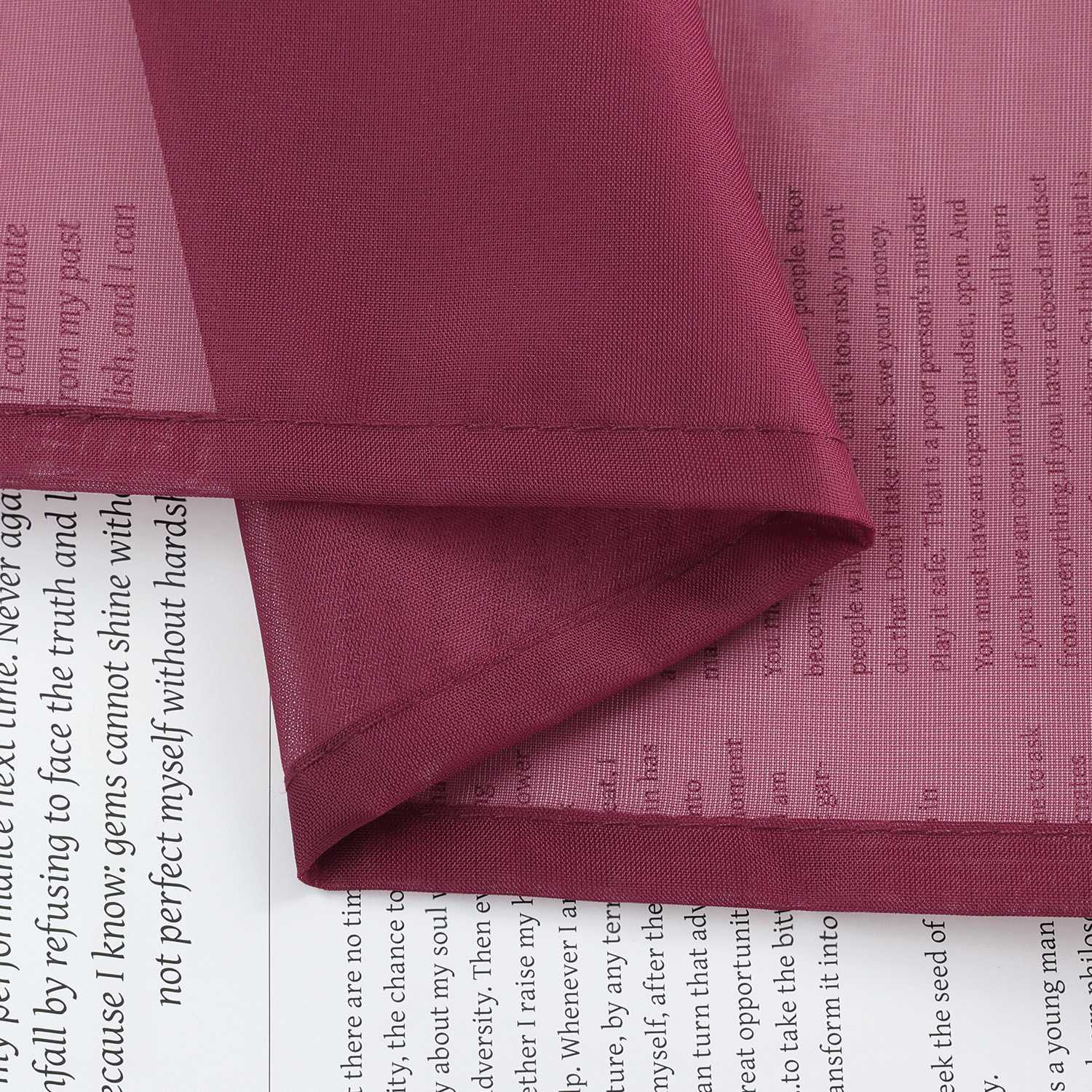 Roman Shade Voile for Kitchen Sheer 1 Piece