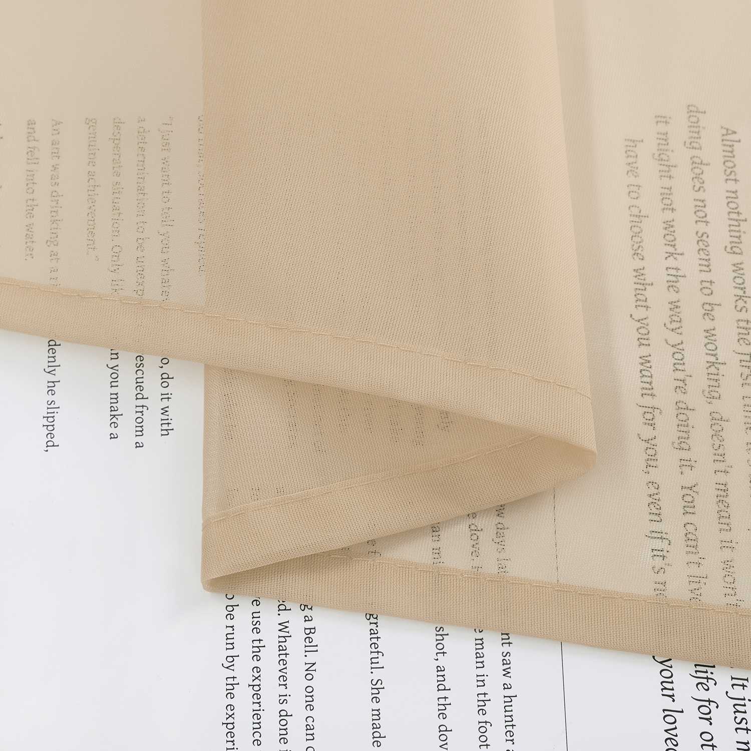 Roman Shade Voile for Kitchen Sheer 1 Piece