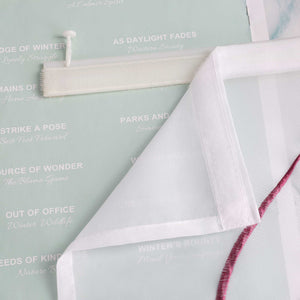 Hook-and-Loop Sliding Panel Curtains with Wave Pattern with Hook-and-Loop Tape 2 Pieces