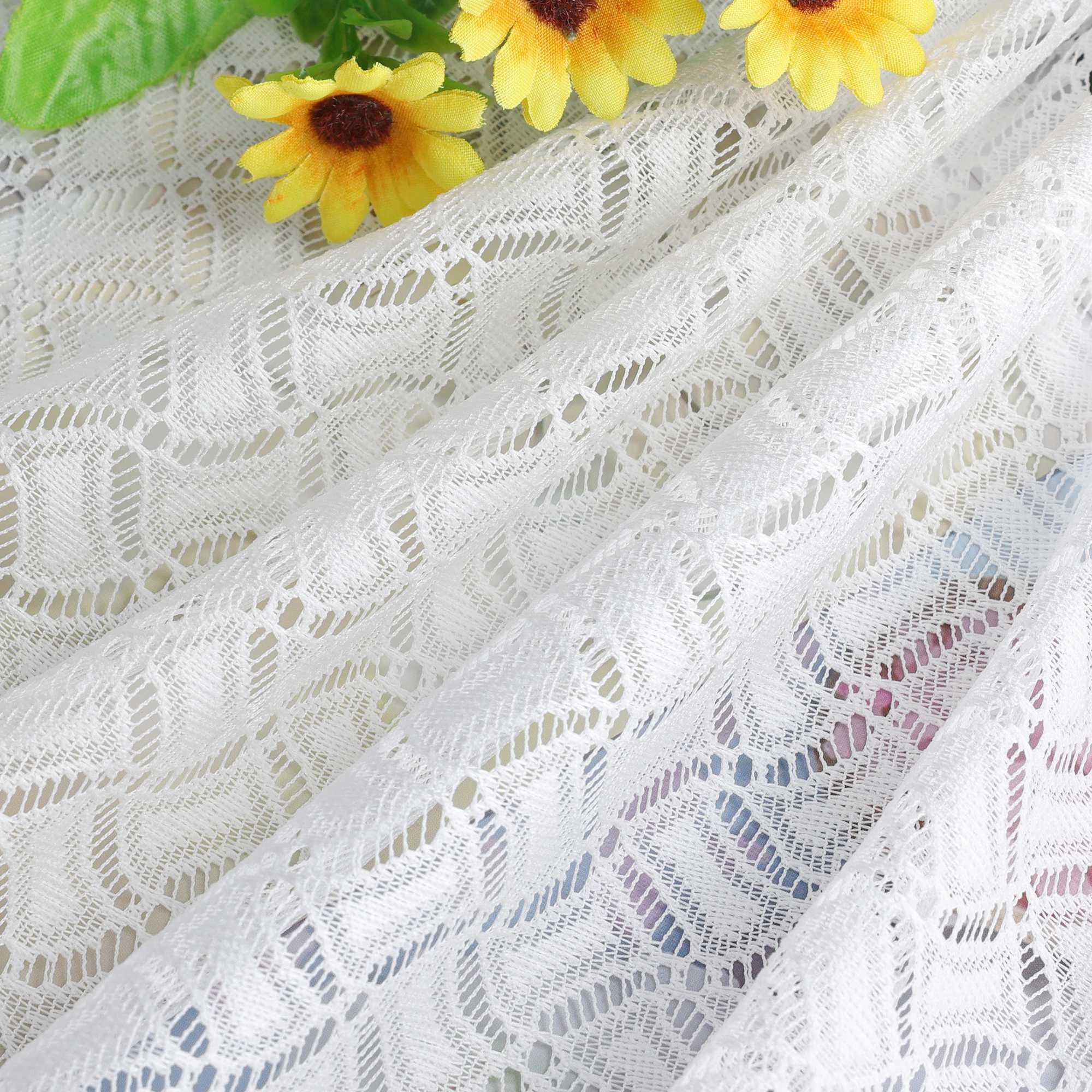 Roman Shade with V-Shaped Tab Tops with Openwork Patterns Jacquard Sheer