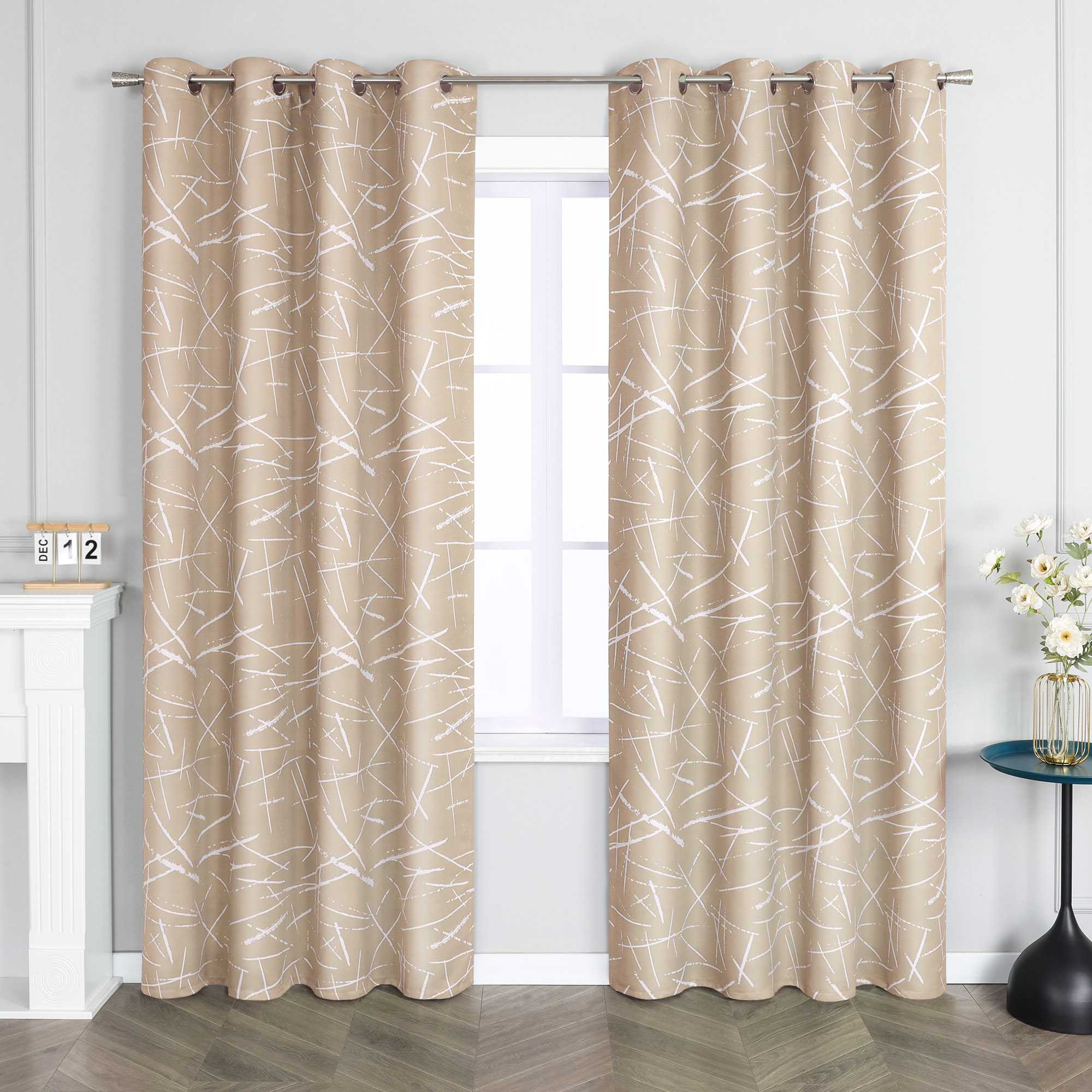 Blackout Grommet Curtain Opaque Thermal Grommet Curtain Panel 1 Piece