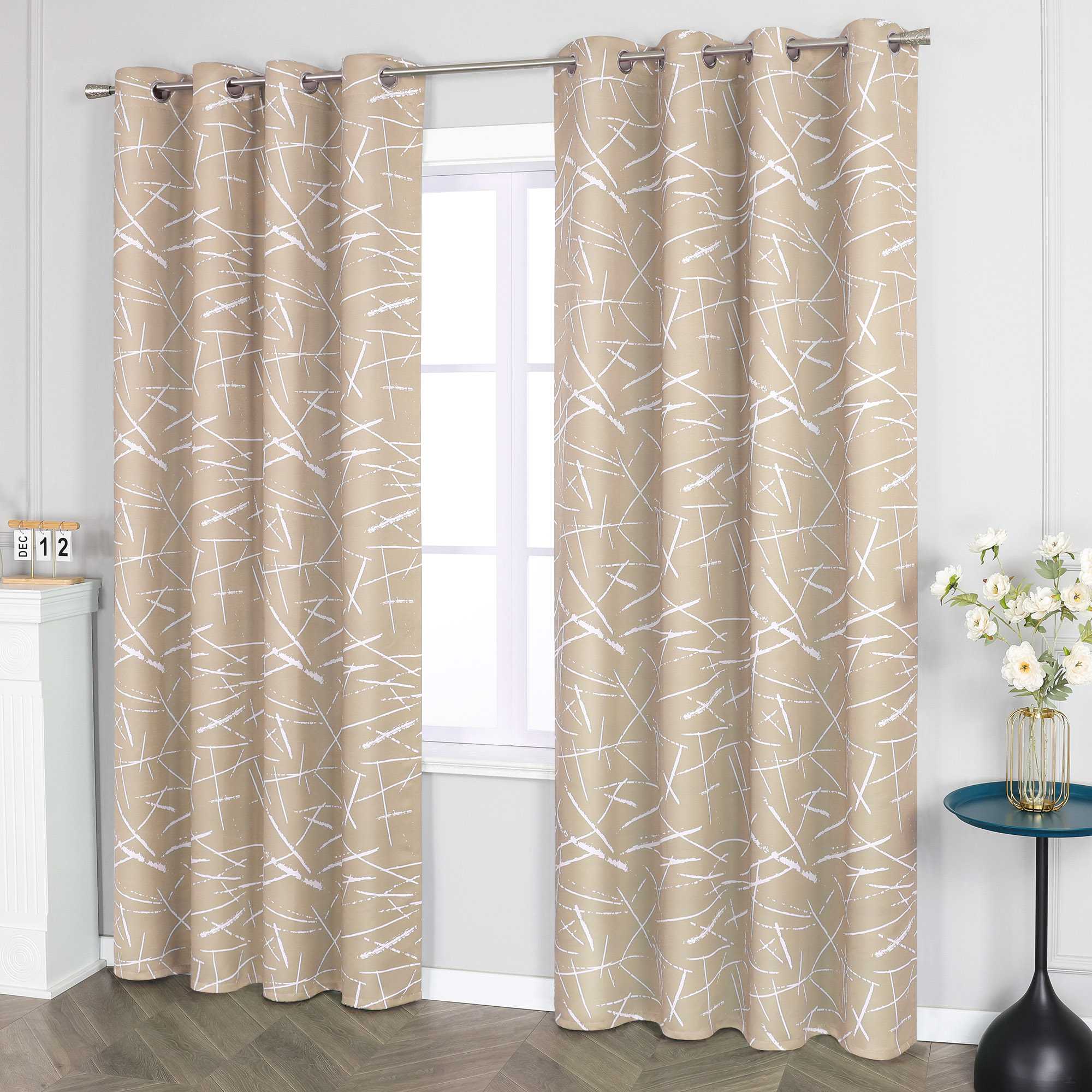 Blackout Grommet Curtain Opaque Thermal Grommet Curtain Panel 1 Piece
