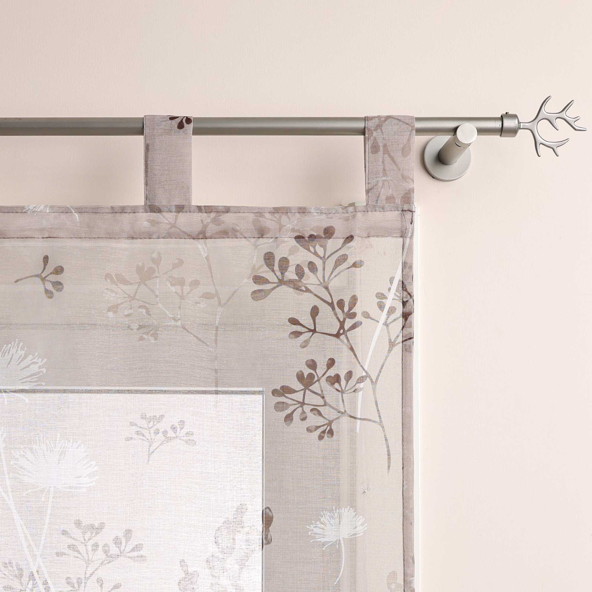 Roman Shade with Tab Tops Country Style Kitchen Sheer