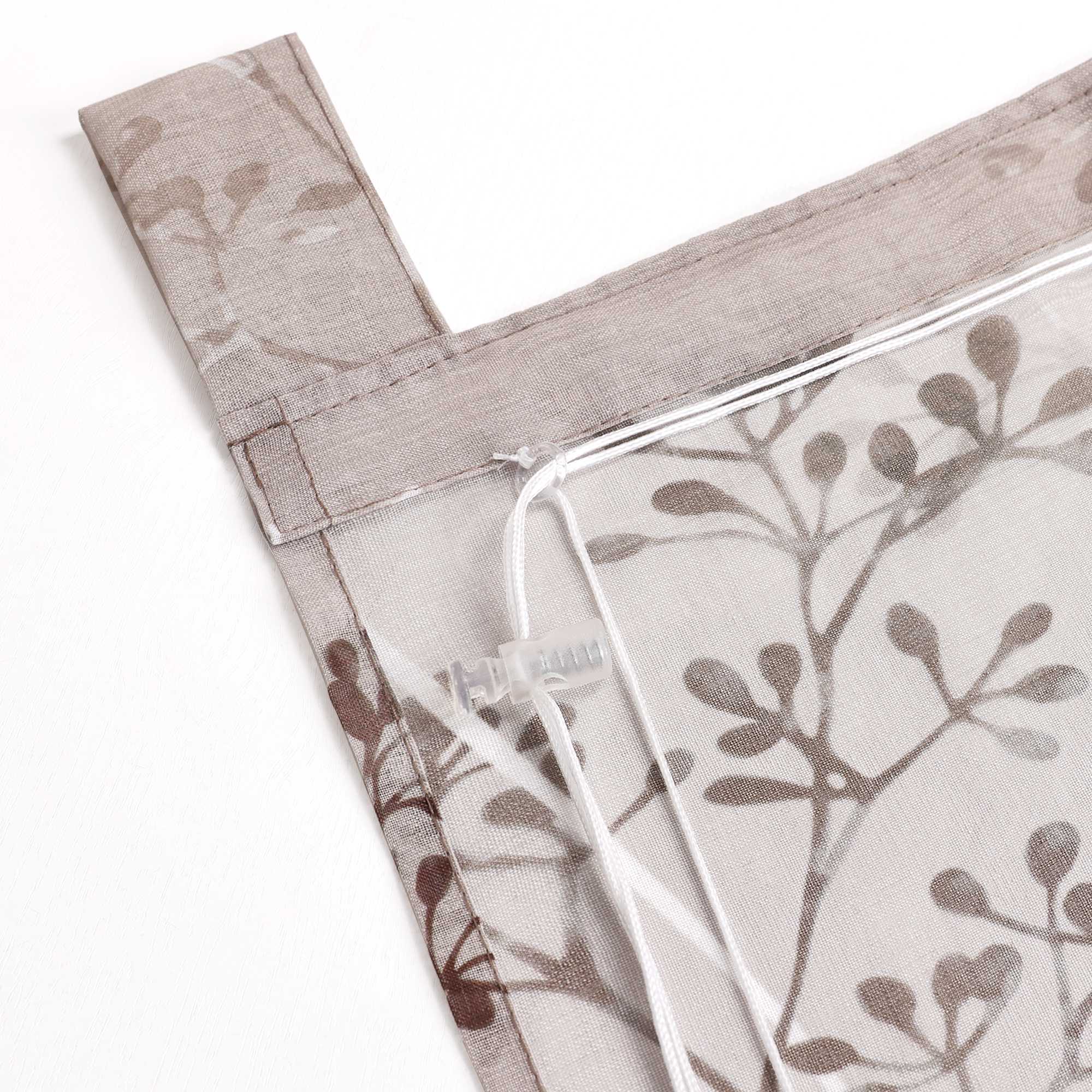 Roman Shade with Tab Tops Country Style Kitchen Sheer