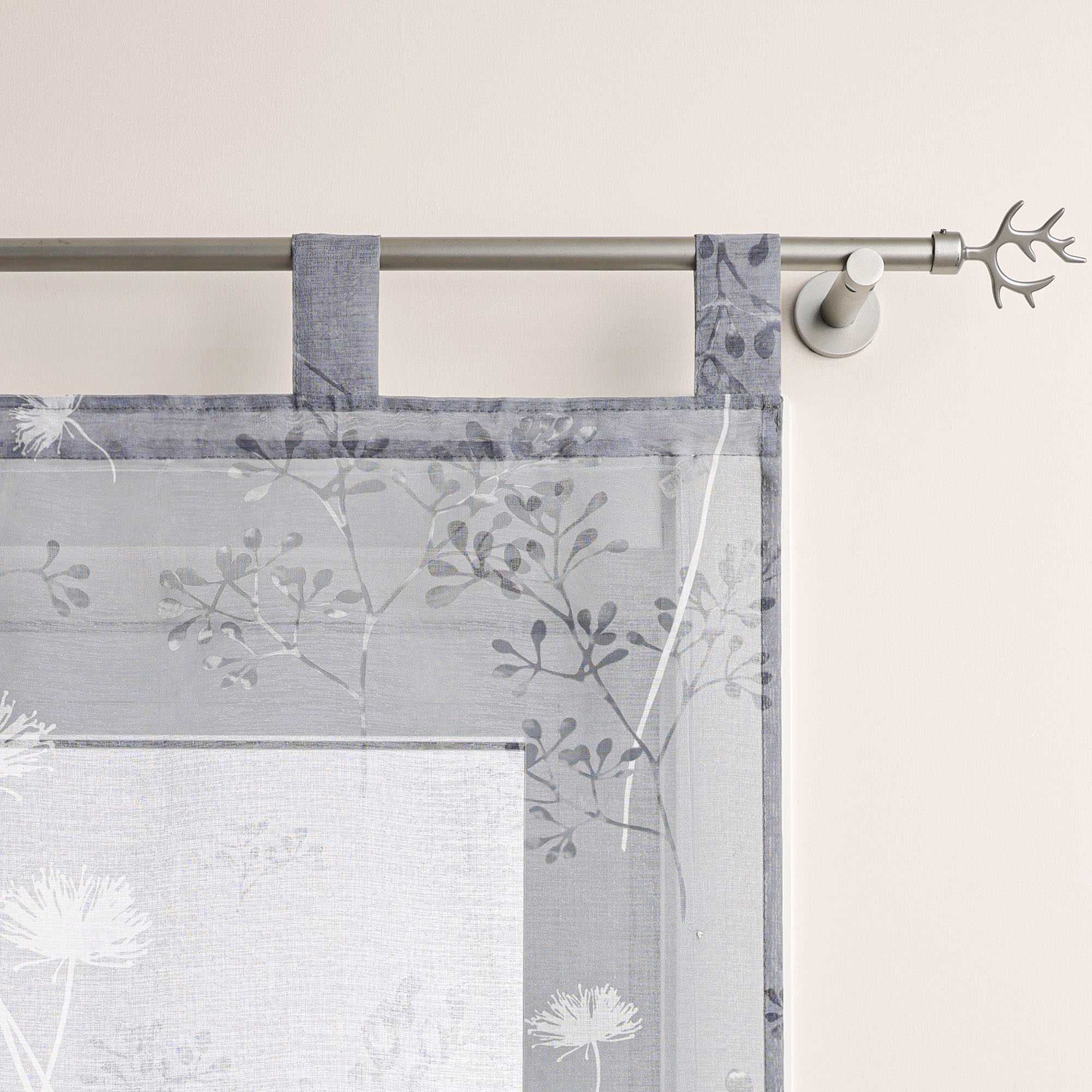 Roman Shade with Tab Tops Country Style Kitchen Sheer - Sand, W x H 140 x 140cm
