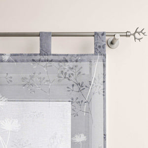 Roman Shade with Tab Tops Country Style Kitchen Sheer - Sand, W x H 140 x 140cm