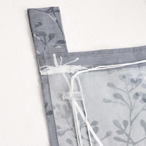 Roman Shade with Tab Tops Country Style Kitchen Sheer - Gray, W x H 140 x 140cm