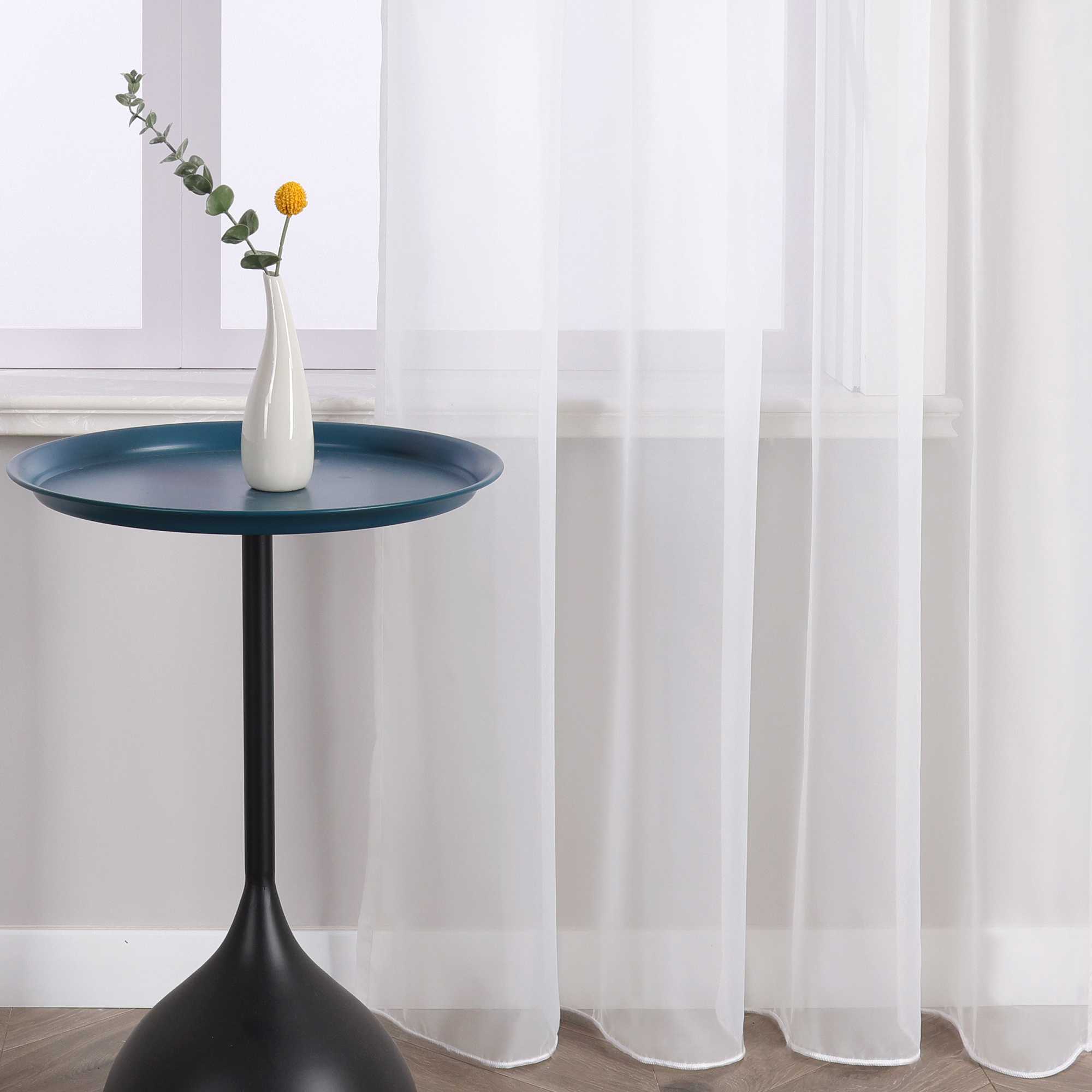 Curtain Solid Color Sheer Classic 1 Piece