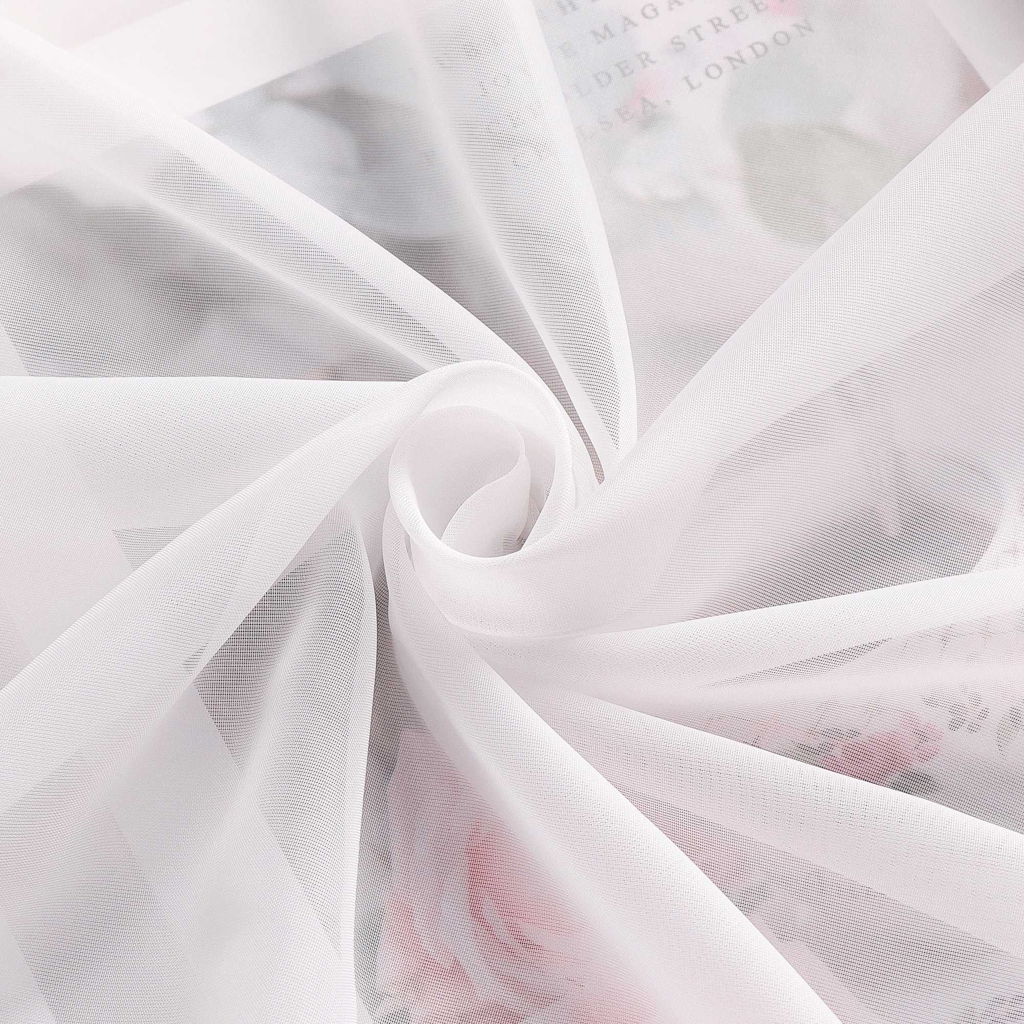 Cafe Curtain with Scalloped Edge, Satin Ribbon and Valance - Sand, H x W 120 x 600cm