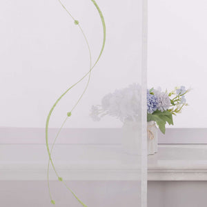 Hook-and-Loop Sliding Panel Curtains with Wave Pattern with Hook-and-Loop Tape 2 Pieces - Purple, W x H 57 x 245cm