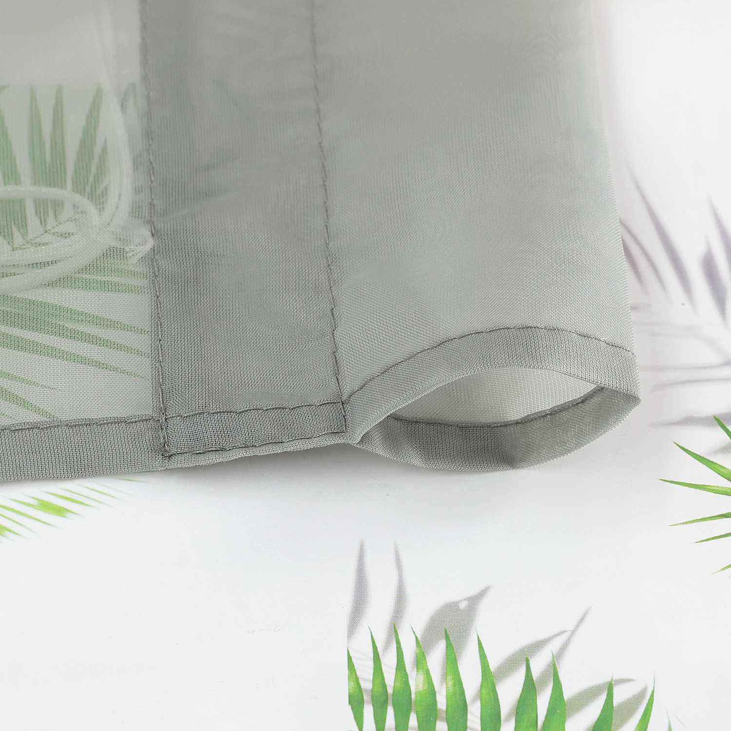 Roman Shade Voile for Kitchen Sheer 1 Piece - White, W x H 100 x 140cm