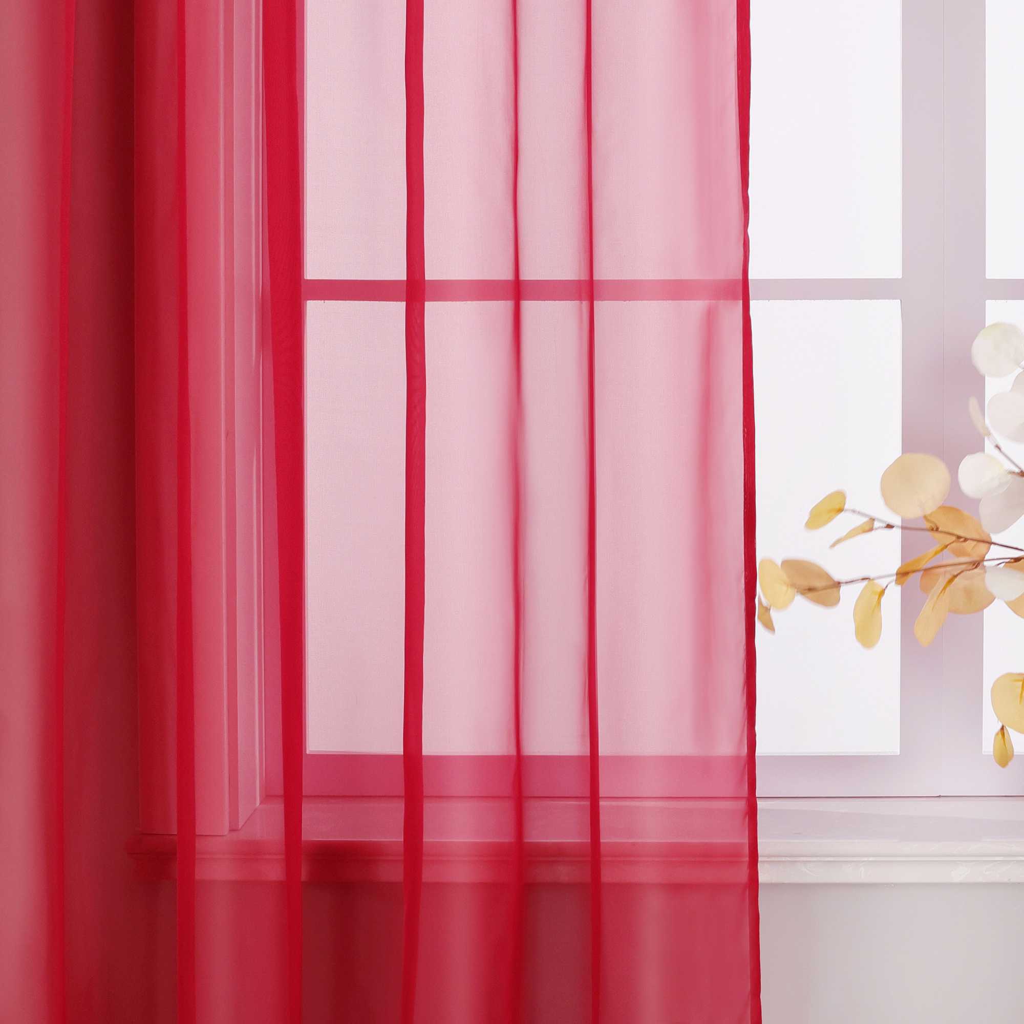 Curtain Solid Color Sheer Classic 1 Piece
