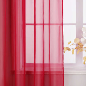 Curtain Solid Color Sheer Classic 1 Piece