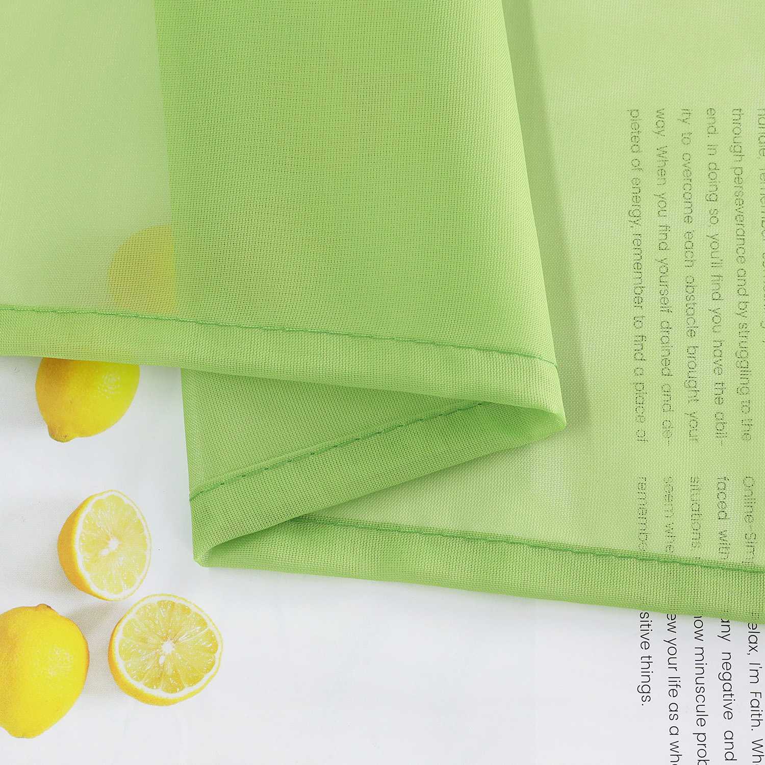 Roman Shade Voile for Kitchen Sheer 1 Piece - Gray, W x H 120 x 140cm
