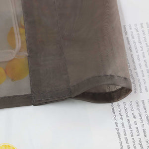Roman Shade Voile for Kitchen Sheer 1 Piece