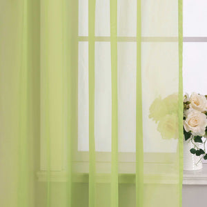 Curtain Solid Color Sheer Classic 1 Piece