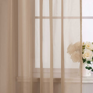 Curtain Solid Color Sheer Classic 1 Piece