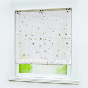 Roman Shade No-Drill with V-Shaped Tabs 1 Piece - Silver, W x H 60 x 130cm