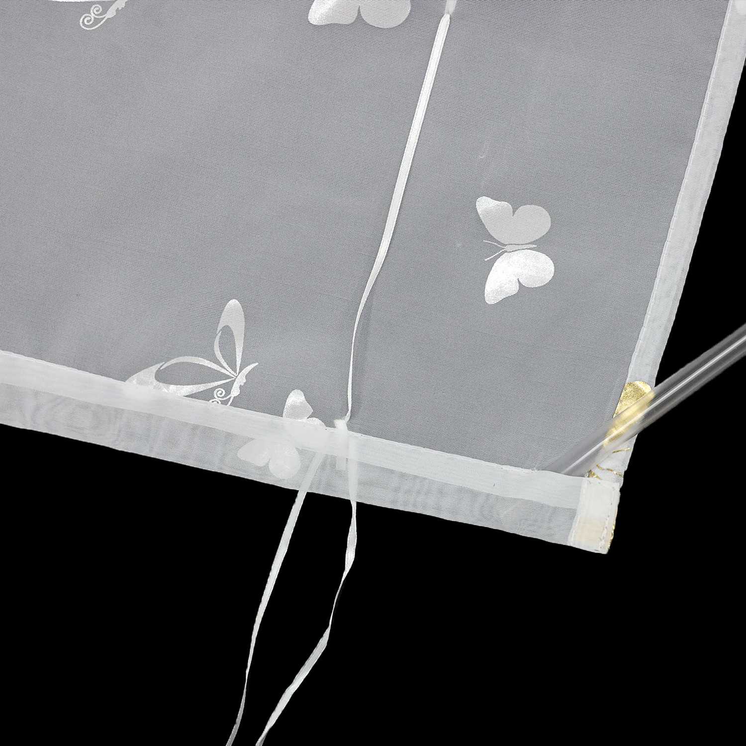 Roman Shade with V-Shaped Tabs with Vibrant Butterfly Pattern 1 Piece - Gold, W x H 60 x 130cm