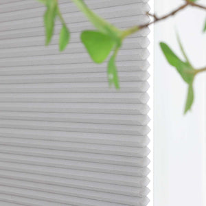 Pleated Blinds Gray with Honeycomb Texture - Gray, W x H 45 x 110cm