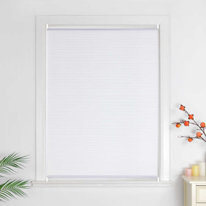 Honeycomb Pleated Blind White with Modern Design - White, W x H 60 x 130cm