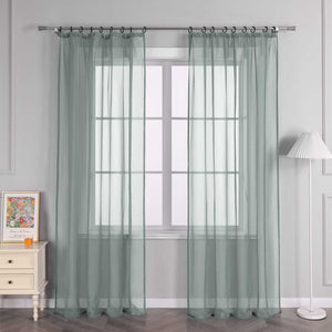 Curtain Solid Color Sheer Classic 1 Piece